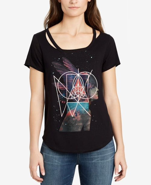 William Rast Graphic Cutout T-Shirt