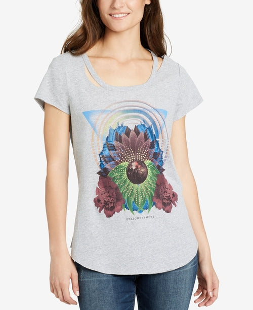 William Rast Graphic Cutout T-Shirt